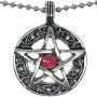 Wicca Wiccan Pagan Jewelry Celtic Pentacle Pentagram Star Red Crystal Gem Pewter Pendant Necklace Protection Amulet Wealth Money Good Fortune Luck Lucky Charm Talisman Medallion w silver ball chain Wicca Wiccan Pagan Jewelry Celtic Pentacle Pentagram Star Red Crystal Gem Pewter Pendant Necklace Protection Amulet Wealth Money Good Fortune Luck Lucky Charm Talisman Medallion w silver ball chain