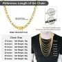 ChainsPro Mens NK 3:1 Figaro Chain Necklace-4/5/6/7.5/8/9/12/13MM Width, 18K Gold Plated/316L Stainless Steel/Black, 18-30'' (Send Gift Box) ChainsPro Mens NK 3:1 Figaro Chain Necklace-4/5/6/7.5/8/9/12/13MM Width, 18K Gold Plated/316L Stainless Steel/Black, 18-30'' (Send Gift Box)
