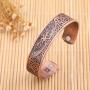 Magnetic Health Therapy Bracelet Tree of Life Yggdrasil Cuff Bangle for Women Men Pagan Jewelry