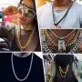 Richsteel Chunky Cuban Chain Necklace for Men Boys Women 6mm/10mm/14mm Width Stainless Steel/18K Gold/Black Plated Link Chains with Durable Clasp Hip Hop Jewelry