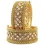 MUCH-MORE Peacock Traditional Open able Bangle with Crafting Work for Women
