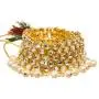 Bindhani Womens Bollywood Style Jewellery Bridemaids Gold Plated Choker Kundan Necklace Earrings Tikkas Indian Bridal Jewelry Set for Wedding Bindhani Womens Bollywood Style Jewellery Bridemaids Gold Plated Choker Kundan Necklace Earrings Tikkas Indian Bridal Jewelry Set for Wedding