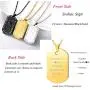 U7 Men Women Zodiac Sign Necklace Stainless Steel Rolo Chain Rhinestone Dog Tags Pendant with Constellation Horoscope Sign, Gift Packed, Custom Text Engravable