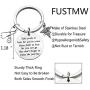 FUSTMW PA Keychain Physicians Assistant Graduation Gifts Doctor Assistant Gifts Stethoscope Key chain Medical Caduceus PA Charm Ceremony Jewelry Take Pride in How Far You Have Come