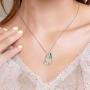 Butterfly Necklace Sterling Silver Teardrop Daisy Flower Butterfly Pendant Necklace Jewelry Birthday Anniversary Mothers Day Gifts for Women Teens Girlfriend Wife Her Mother Daughter