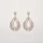 SWEETV Wedding Bridal Dangle Earrings for Brides Bridesmaid,Crystal Rhinestones Cubic Zirconia Drop Earrings Ideal for Womens Pageant,Prom,Party
