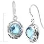 Silpada Hooked on Blue Blue Cubic Zirconia Drop Earrings in Sterling Silver
