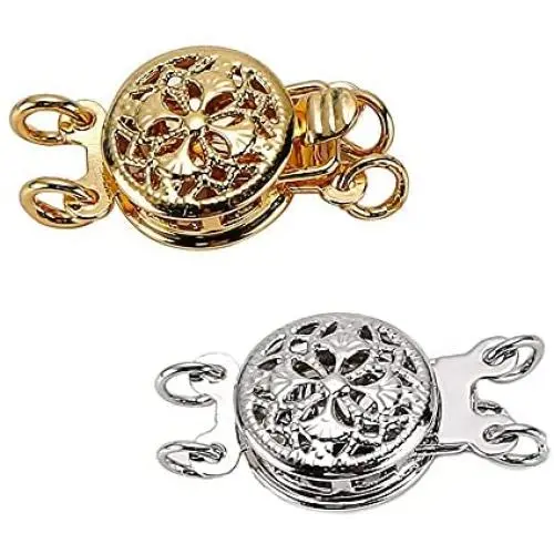 Layered Necklace Spacer Clasp,Multi Necklace Layering Clasp Multistrands Necklace Separator Connectors for Bracelet Jewelry Crafts(2 Pack) Layered Necklace Spacer Clasp,Multi Necklace Layering Clasp Multistrands Necklace Separator Connectors for Bracelet Jewelry Crafts(2 Pack)
