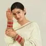 MUCH-MORE Traditional Colourful Metal Bangles for Karva Chauth & Wedding Use for Women & Girls MUCH-MORE Traditional Colourful Metal Bangles for Karva Chauth & Wedding Use for Women & Girls