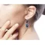 NOVICA Multi-Gemstone Lapis Lazuli and Amethyst Beaded Dangle Earrings, Thai Harmony