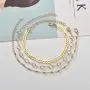 Zoestar Three-Layer Anklet Ankle Bracelet Foot Chain with Leaves Accessories Foot Jewelry for Women and Girls Zoestar Three-Layer Anklet Ankle Bracelet Foot Chain with Leaves Accessories Foot Jewelry for Women and Girls