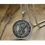 PJ Jewelry Mens Inverted Pentagram Samael Lilith Baphomet Goat Pendant Sigil of Lucifer Satanic Symbol Necklace PJ Jewelry Mens Inverted Pentagram Samael Lilith Baphomet Goat Pendant Sigil of Lucifer Satanic Symbol Necklace