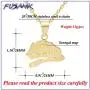 Fusamk Fashion Plated 18K Gold Senegal Map Pendant Necklace,20'' Chain Fusamk Fashion Plated 18K Gold Senegal Map Pendant Necklace,20'' Chain
