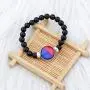 Zuo Bao Gay Pride Gift LGBT Rainbow Beaded Handmade Bracelet Relationship Friendship Jewelry Love Gifts for Gay Lesbian