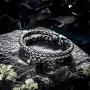 murtoo Mens Bracelet leather and Steel, Stainless Steel Chain and Leather Bracelets for Men
