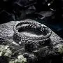 murtoo Mens Bracelet leather and Steel, Stainless Steel Chain and Leather Bracelets for Men