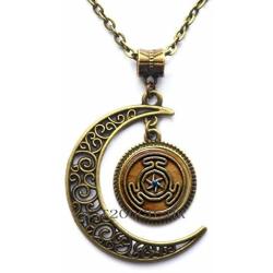 Botewo0lbei Wheel of Hecate Symbol Pendant Necklace Jewelry Wheel of Hecate necklace-MT240