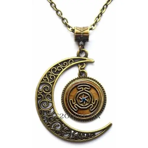 Botewo0lbei Wheel of Hecate Symbol Pendant Necklace Jewelry Wheel of Hecate necklace-MT240 Botewo0lbei Wheel of Hecate Symbol Pendant Necklace Jewelry Wheel of Hecate necklace-MT240