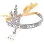 BABEYOND 1920s Flapper Headband and Gatsby Bracelet Adjustable Ring Set Great Gatsby Inspired Leaf Simulated 1920s Jewelry Set Silver-Tone BABEYOND 1920s Flapper Headband and Gatsby Bracelet Adjustable Ring Set Great Gatsby Inspired Leaf Simulated 1920s Jewelry Set Silver-Tone