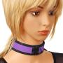 CHICTRY Soft Neoprene Padded Choker Collar Adjustable Novelty Adult Neck Harness Choker with Metal D-Ring for Men Women