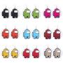 COLOYAN 9Pcs Among Us Wooden Earrings for Women- Handmade Among Us Round Wood Earrings Character Game Colourful Gift