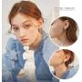 ORAZIO 6 Pairs Stainless Steel Chain Tassel Earrings for Women Lightweight Wave Threader Ball Dangle Drop Minimalist Chain Earrings Set
