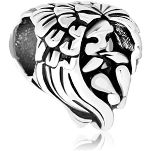 Jesse Ortega 925 Sterling Silver Protect Me Guardian Angel Prayer Lucky Charms Bead fit Bracelets