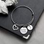 Initial Bracelet Keychain She Believed She Could So She Did Inspirational Jewelry 2020 2021 Graduation Gift