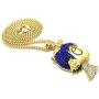 GWOOD L Uzi Cartoon Crystal Rhinestone Pendant Necklace