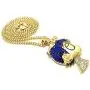 GWOOD L Uzi Cartoon Crystal Rhinestone Pendant Necklace