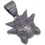 MOLEK Hip Hop Jewelry 3 Colors Gengar Pendant Necklace Iced Out Charm with 24 inch Rope Chain for Men Women MOLEK Hip Hop Jewelry 3 Colors Gengar Pendant Necklace Iced Out Charm with 24 inch Rope Chain for Men Women