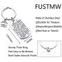 FUSTMW Housewarming Gift New Home Keychain Gift for New Homeowner Jewelry Moving in Gift House Keyring First Home Gift Realtor Closing Gifts