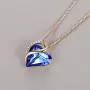 Leafael 18K Rose Gold Plated Love Heart Pendant Necklace with Healing Stone Crystal Jewelry Gifts for Women, 18''+2'' Leafael 18K Rose Gold Plated Love Heart Pendant Necklace with Healing Stone Crystal Jewelry Gifts for Women, 18''+2''