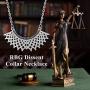 SISGEM RBG Dissent Collar Necklace for Women,S925 Sterling Silver Ruth Bader Ginsburg Pendant Necklace Jewelry Gifts for Girls Ruth RBG Chain Length 18+2