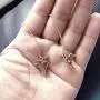 Hummingbird Bird Tassel Chain Stud Earrings Threader Birds Crystal Long Tassel Drop Dangle Earrings for Women Girls Jewelry Gifts