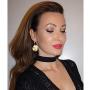 Round Disc Circle Plate Minimalist Fishhook Elegant Dangle Drop Earrings Chic Geometric Dangling Hanging Fashion Lightweight Simple Modern Statement Jewelry Gifts