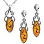 Sterling Silver Celtic Set Earrings Pendant Necklace Chain 18''
