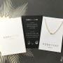 HONEYCAT Solo Tiny Crystal Bezel Necklace in Gold, Rose Gold, or Silver | Minimalist, Delicate Jewelry