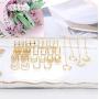 Besteel 12 Pairs Wave Cuff Chain Earrings Helix Cartilage Clip On Wrap Earrings Stainless Steel Non Piercing Earrings Set