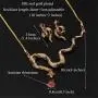U7 Women Snake Jewelry Set Personalized Stainless Steel Serpent Vivid Snake Stud Earrings Necklace