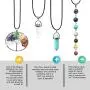 The Chakra Box - Chakra Necklace & Jewelry Complete Kit Essential Oil Lava Stone Bracelets & Gemstone Healing Crystal Necklaces l 7 Piece Complete Kit The Chakra Box - Chakra Necklace & Jewelry Complete Kit Essential Oil Lava Stone Bracelets & Gemstone Healing Crystal Necklaces l 7 Piece Complete Kit