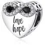 Syangpang Love Hope Charms for Fit Pandora Charms Bracelet 925 Sterling Silver Heart Beads Infinite Love Luck Charms for Bracelet Gift for Women and Girl