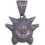 KMASAL Jewelry Unisex Exquisite Bubble Pendant Hip Hop Iced Out Rhinestone Crystal Necklace 18K Gold Plated with 24” Stainless Rope Chain for Men Women KMASAL Jewelry Unisex Exquisite Bubble Pendant Hip Hop Iced Out Rhinestone Crystal Necklace 18K Gold Plated with 24” Stainless Rope Chain for Men Women
