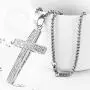 HZMAN Mens Iced Out Cross Cz Inlay Pendant 18k Gold Plated Stainless Steel Hip-Hop Necklace HZMAN Mens Iced Out Cross Cz Inlay Pendant 18k Gold Plated Stainless Steel Hip-Hop Necklace