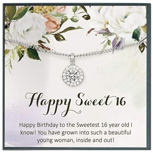 Grace of Pearl Sweet 16 Birthday Gift Idea, 16th Bday Gift Girl Necklace, Sweet 16 Necklace, Gift for 16 Year Old Girl, Sweet Sixteen Jewelry