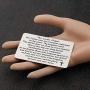CYTING The Lords Prayer Engraved Wallet Card Bible Verse Wallet Insert Christian Jewelry Religious Gift