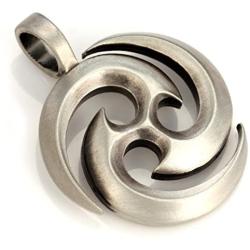 Bico The Source Pendant (E128) - Energy and Movement of Life Source - Satin Silver Finished