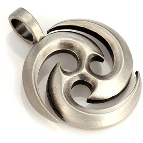 Bico The Source Pendant (E128) - Energy and Movement of Life Source - Satin Silver Finished