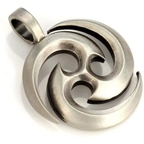 Bico The Source Pendant (E128) - Energy and Movement of Life Source - Satin Silver Finished