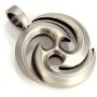 Bico The Source Pendant (E128) - Energy and Movement of Life Source - Satin Silver Finished